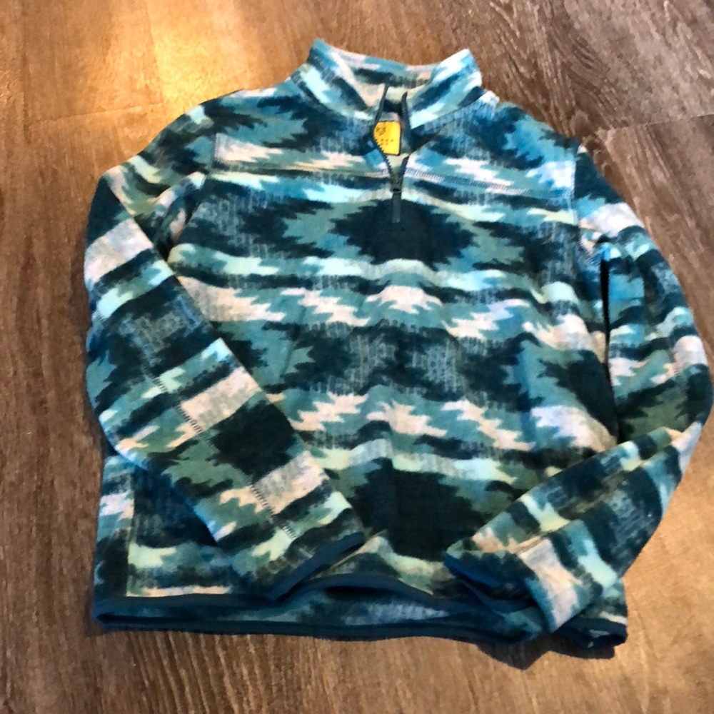 Tribal print fleece